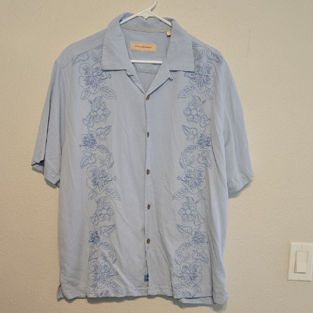 Tommy Bahama Light Blue Floral Men's Shirt